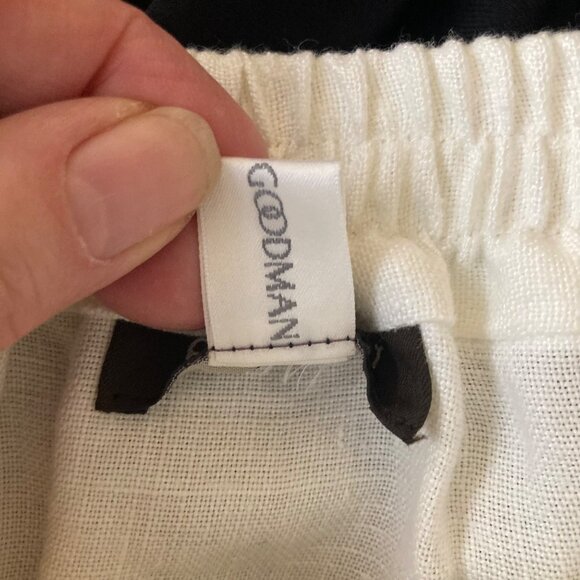 Womens Eskandar Bergdorf Goodman Asymmetrical Wrap Linen Maxi Skirt White 6/8 NW - Picture 12 of 15